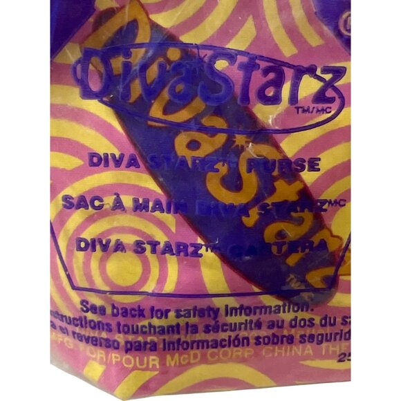 Diva Starz McDonalds Happy Meal Purse Toy 2001 #8 Mattel Pink Yellow New Sealed - Picture 2 of 3